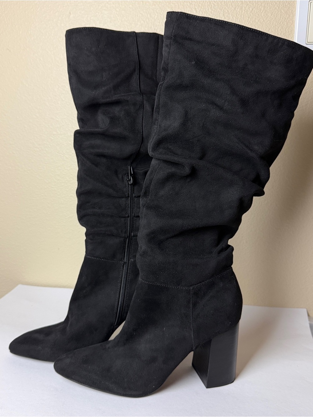 Carlos by Carlos Santana Khandi Suede Ruches Boots - Size 9